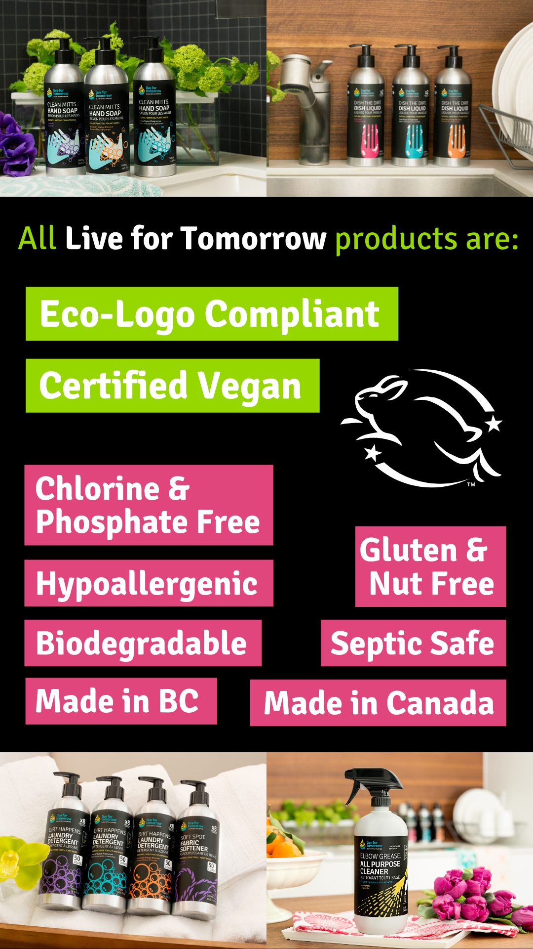 Live for Tomorrow values based cleaning products Live for Tomorrow values based cleaning products