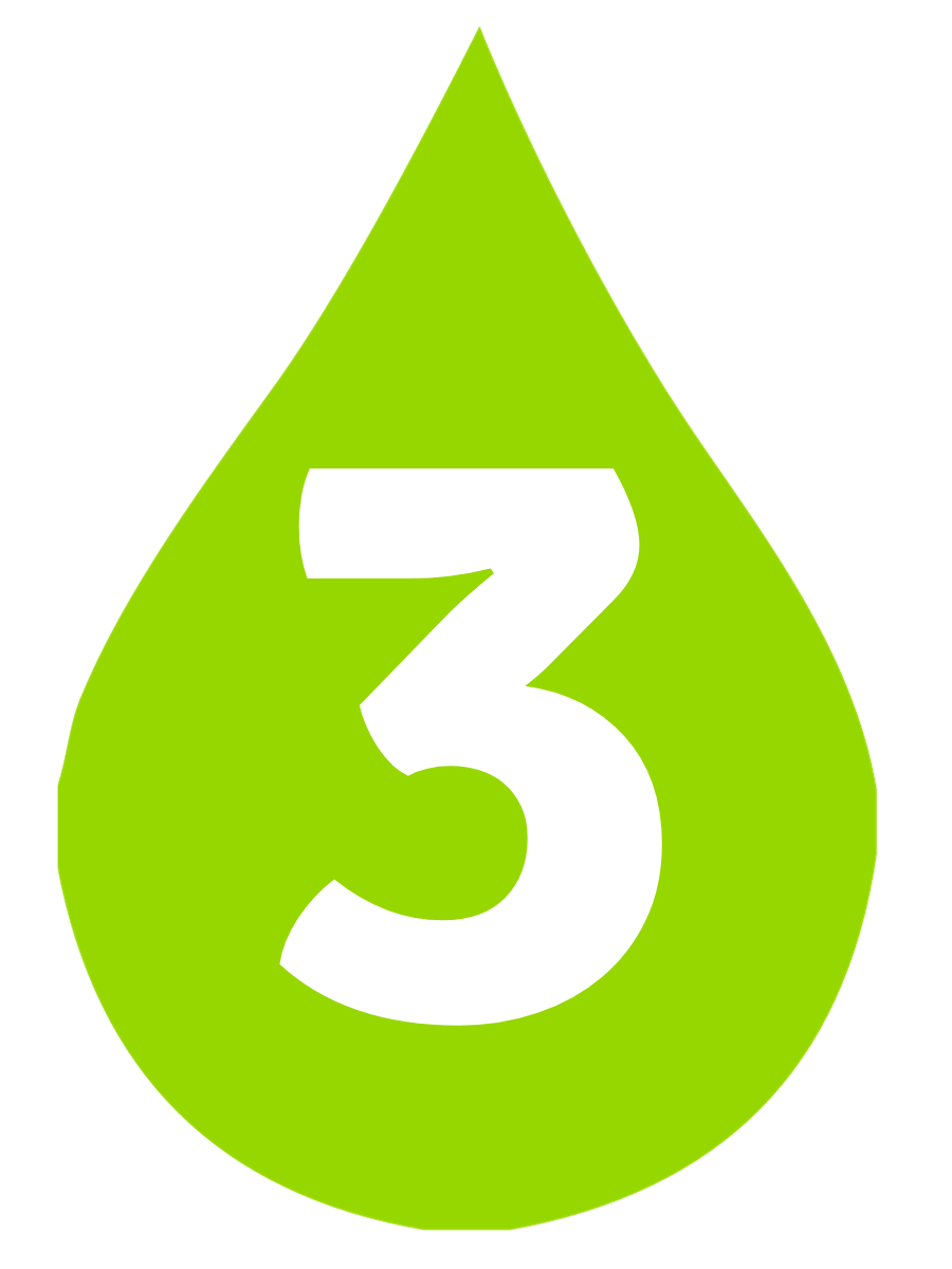 green water drop number3 number 3: non-toxic and plant & mineral based