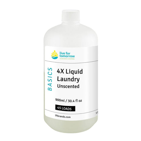 BASICS Liquid Laundry, 4X Concentrated, Unscented