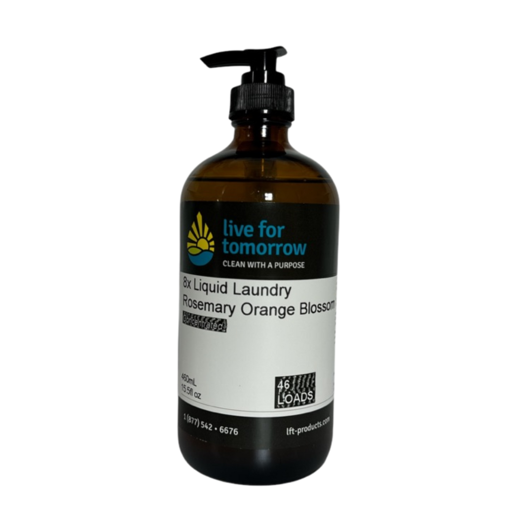 Liquid Laundry Detergent, 8X Concentrated, Rosemary Orange Blossom