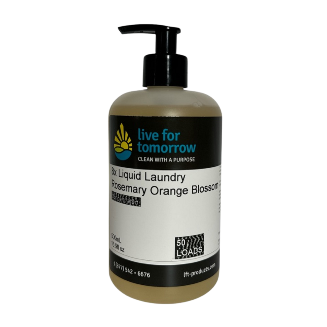 Liquid Laundry Detergent, 8X Concentrated, Rosemary Orange Blossom