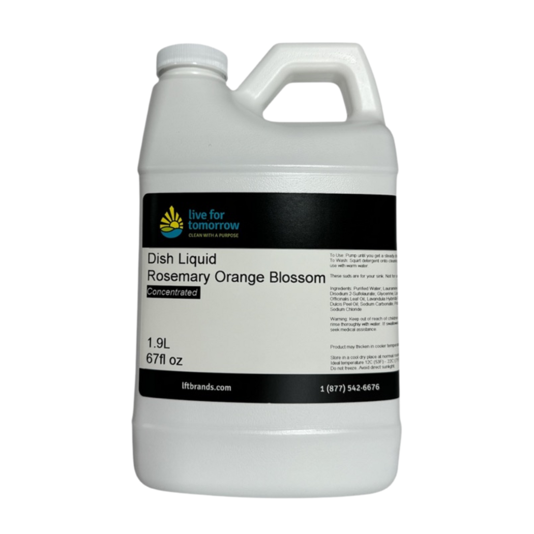 Dish Liquid, Concentrated, Rosemary Orange Blossom