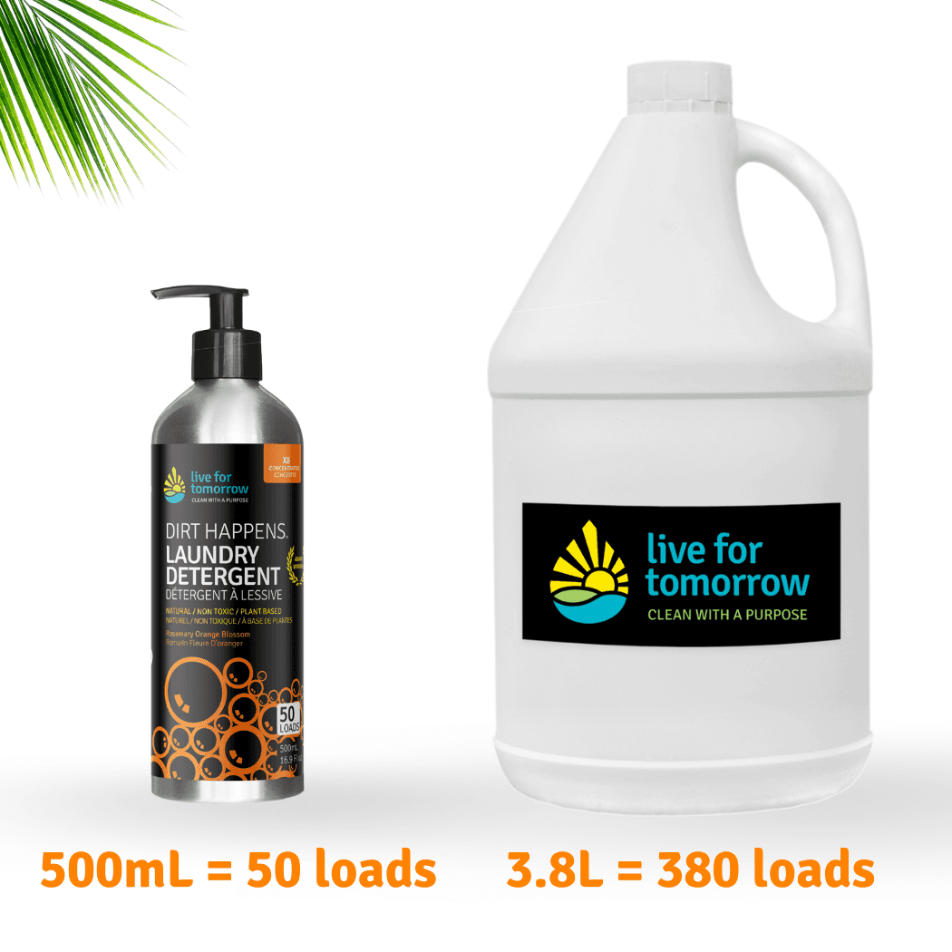 Rosemary Orange Blossom Essential Oil 8x Natural Laundry Soap in Aluminum Bottle with Eco-Friendly Product of the YearAward