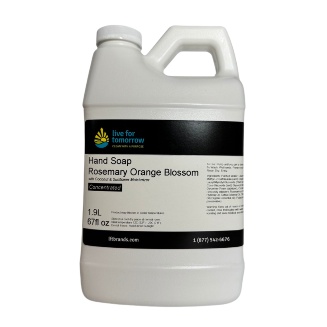 Hand Soap, Rosemary Orange Blossom, with Coconut & Sunflower Moisturizer