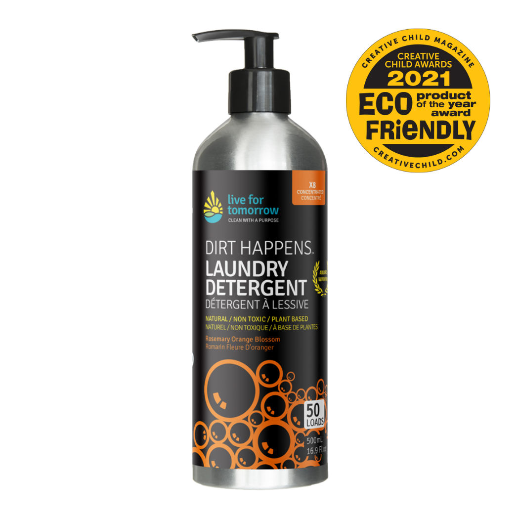 Rosemary Orange Blossom Essential Oil 8x Natural Laundry Soap in Aluminum Bottle with Eco-Friendly Product of the YearAward