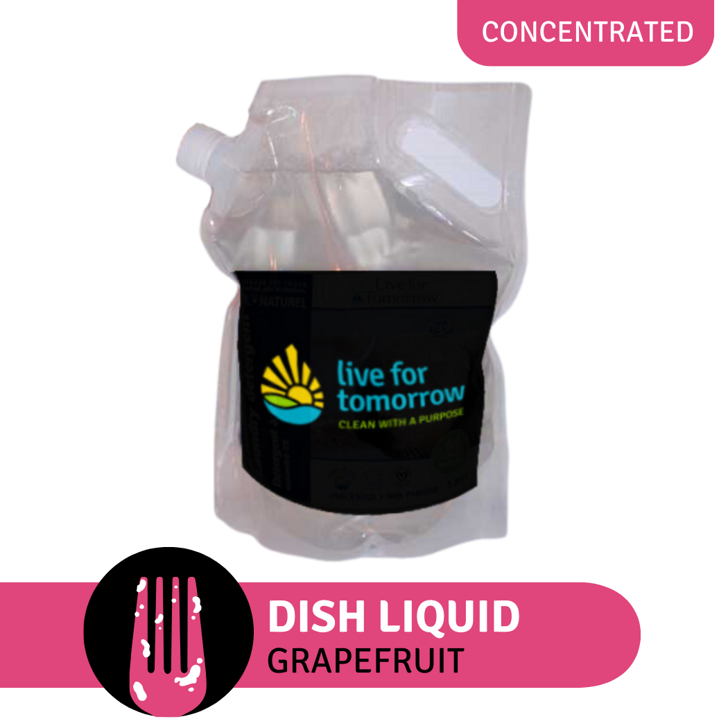 1.5L REFILL pouch of Grapefruit Concentrated Natural Dish Soap