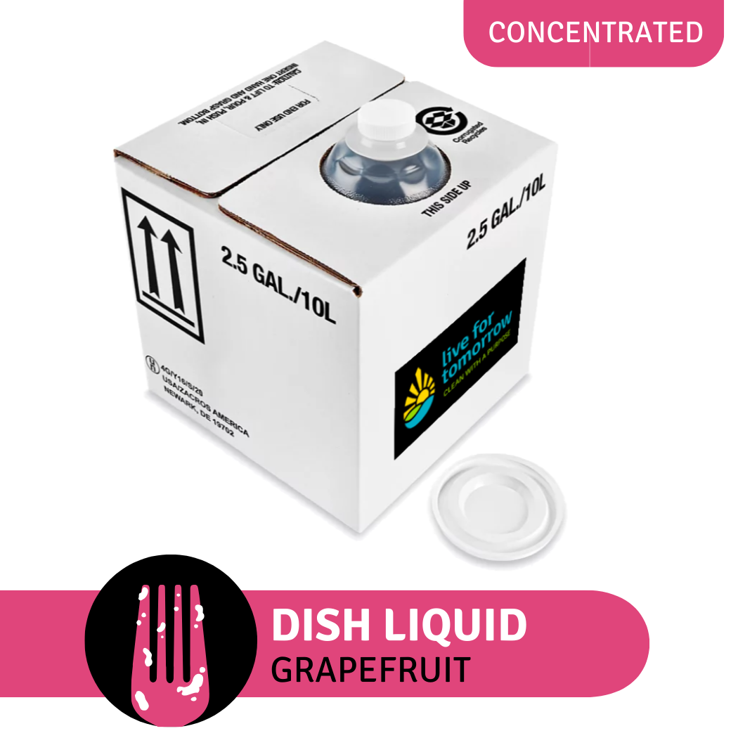 10L REFILL bag-in-box of Grapefruit Concentrated Natural Dish Soap