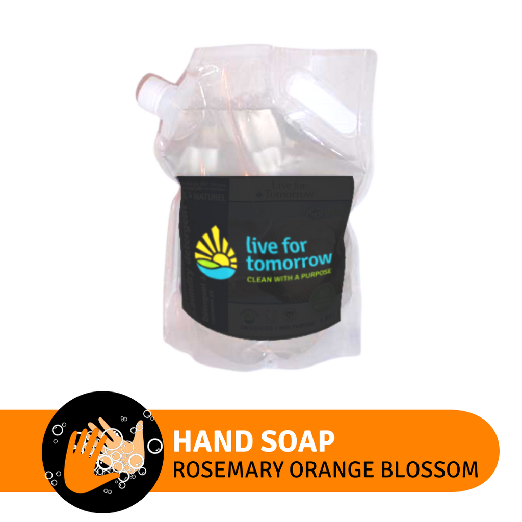 Hand Soap, Rosemary Orange Blossom, with Coconut & Sunflower Moisturizer