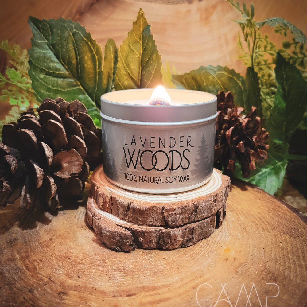 CANDLE - Lavender Woods | Backcountry Tin - 6.5 oz | 185g Camp Candle Co