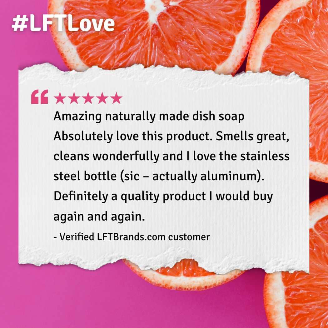 Dish Liquid, Concentrated, Grapefruit, Live For Tomorrow