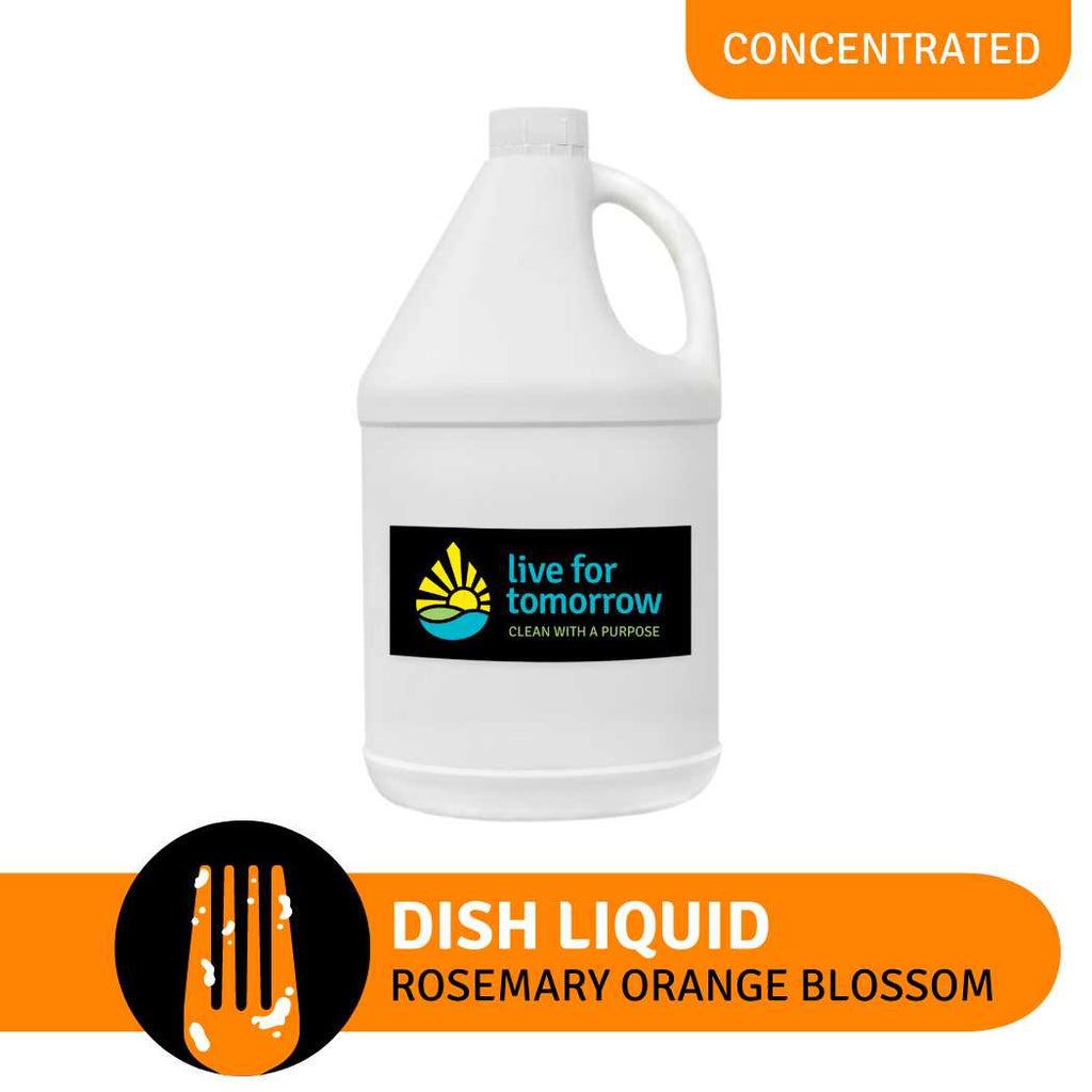 Dish Liquid, Concentrated, Rosemary Orange Blossom Live For Tomorrow
