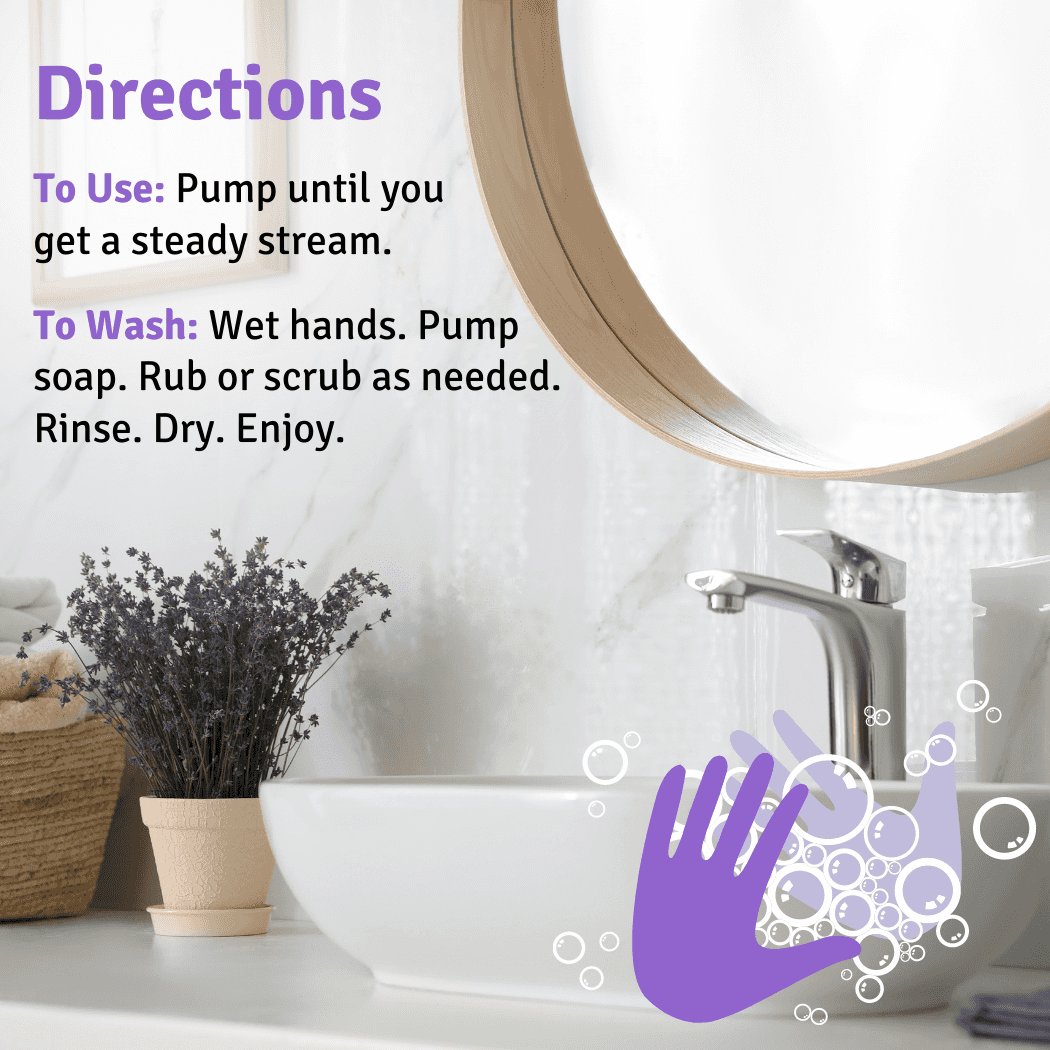 Hand Soap, Lavender, with Coconut & Sunflower Moisturizer, Live For Tomorrow