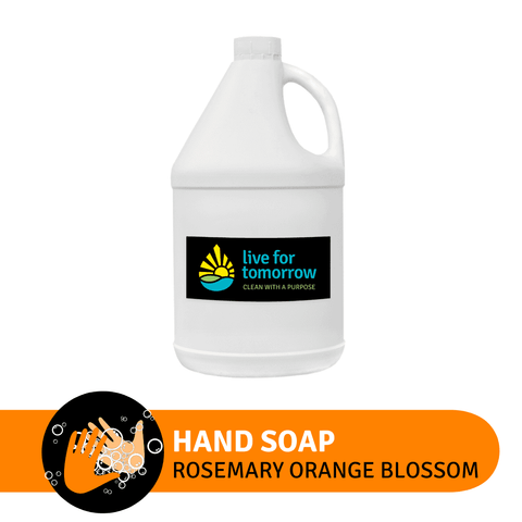 Hand Soap, Rosemary Orange Blossom, with Coconut & Sunflower Moisturizer Live For Tomorrow