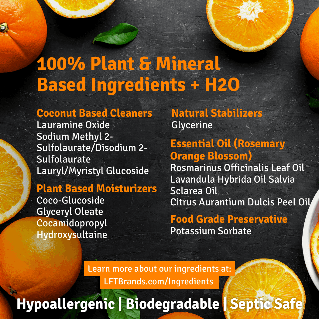 Hand Soap, Rosemary Orange Blossom, with Coconut & Sunflower Moisturizer, Live For Tomorrow