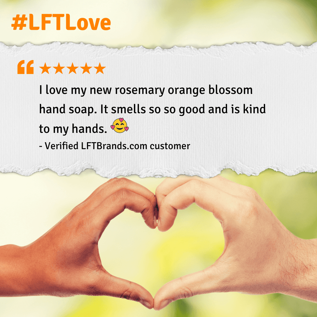 Hand Soap, Rosemary Orange Blossom, with Coconut & Sunflower Moisturizer, Live For Tomorrow