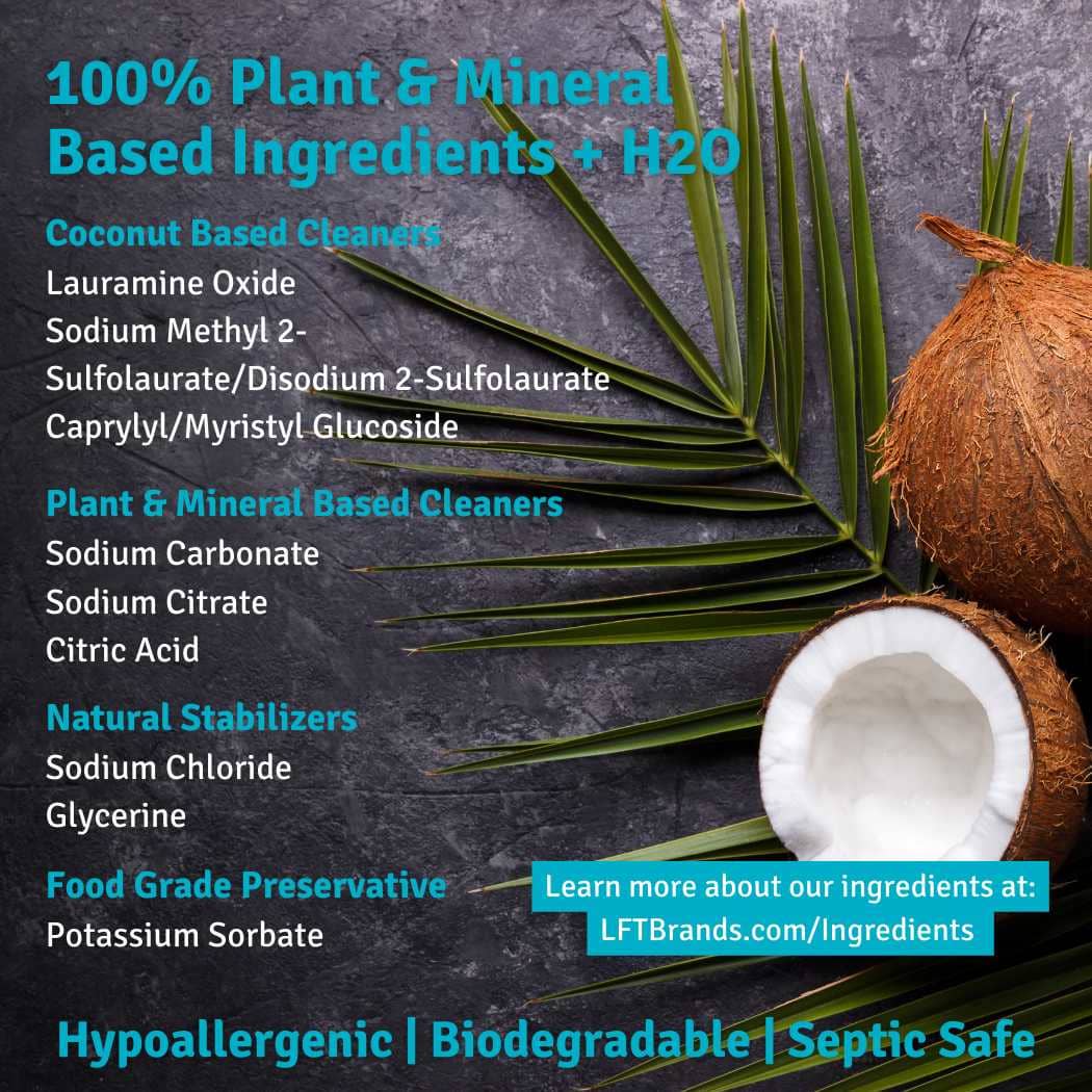 All-Natural Ingredients, Liquid Laundry Detergent, 8x Concentrated, Unscented, Live For Tomorrow