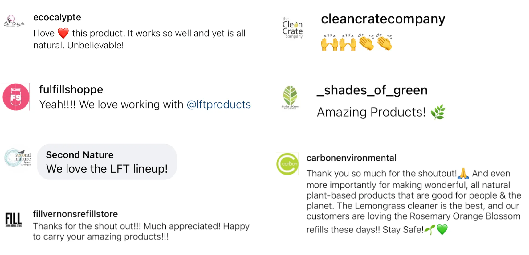 Positive Reviews of Wholesale Natural Cleaning Products